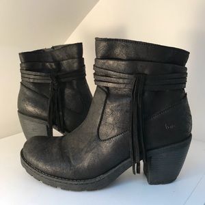 Black Born Heeled Ankle Boots